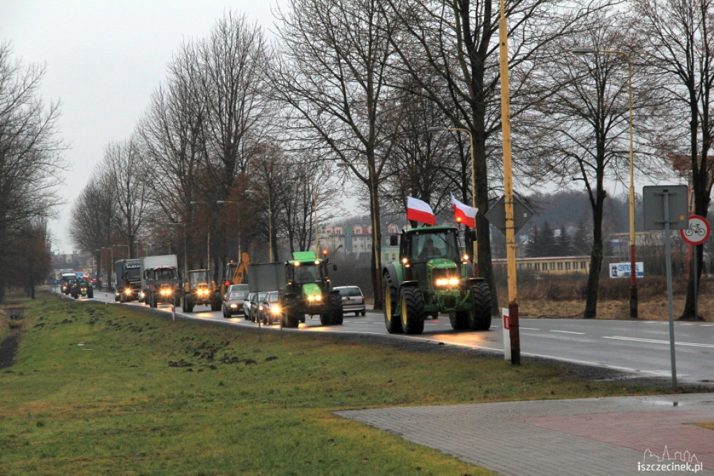 Protesty rolników w Szczecinku - ciąg dalszy