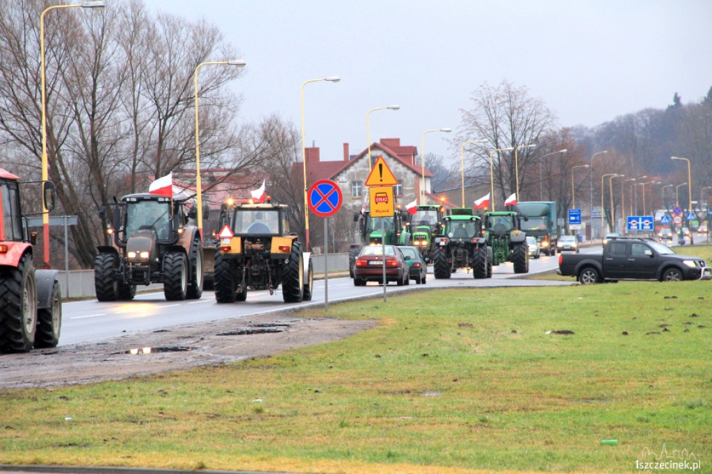 Protesty rolników w Szczecinku - ciąg dalszy
