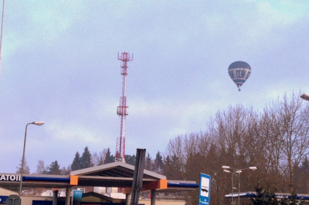 Zimowy lot balonem nad Szczecinkiem