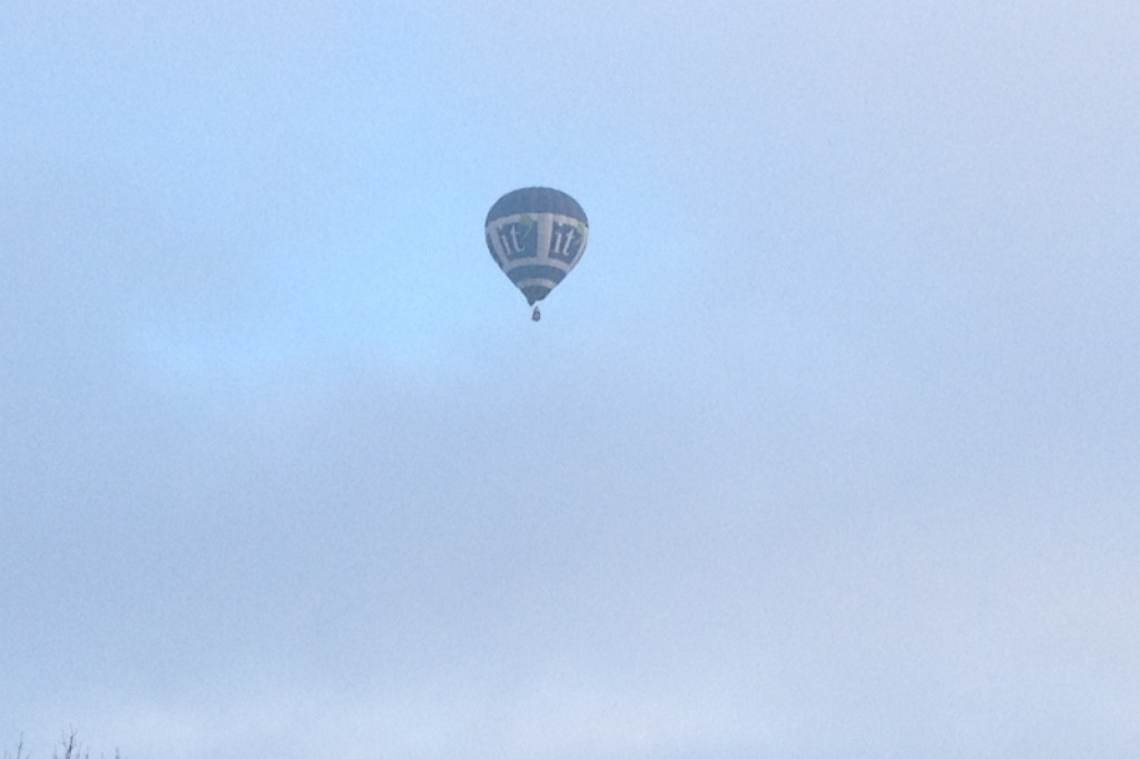 Zimowy lot balonem nad Szczecinkiem