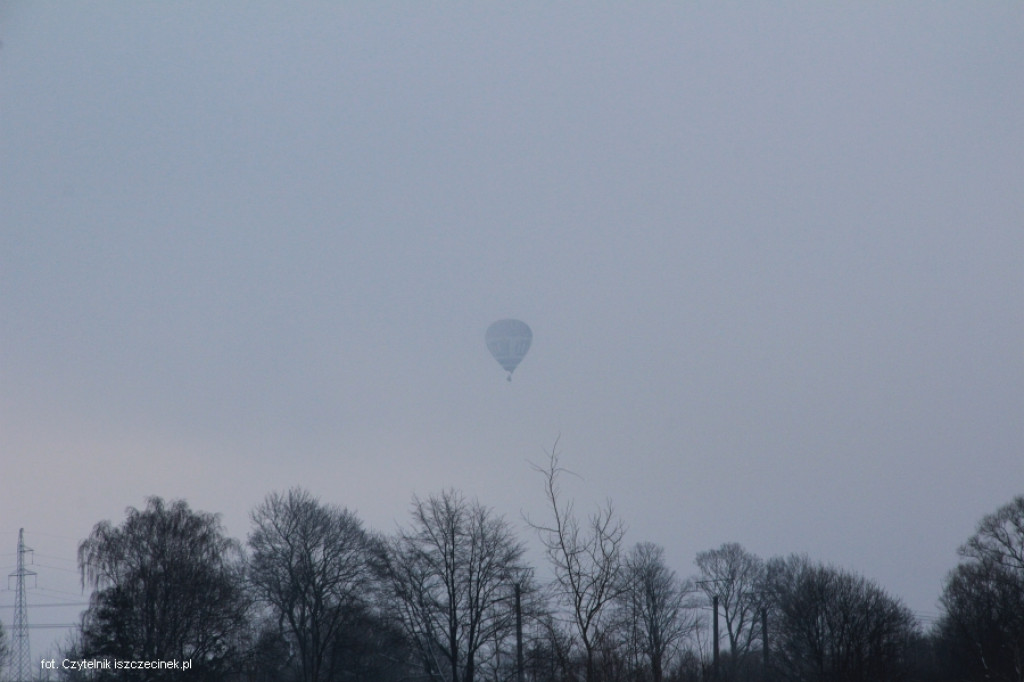 Zimowy lot balonem nad Szczecinkiem