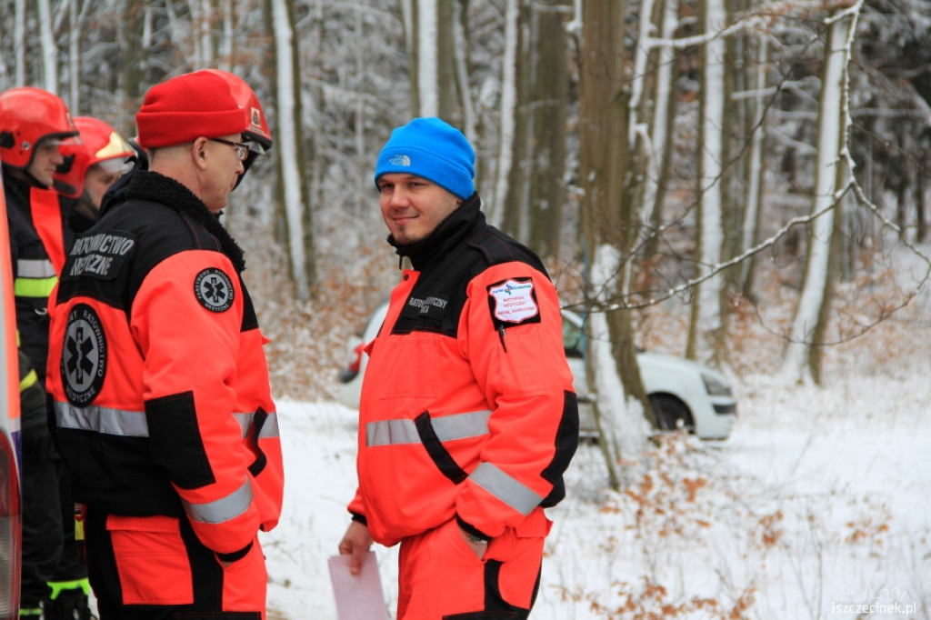 Honda civic dachowała koło Ostropola