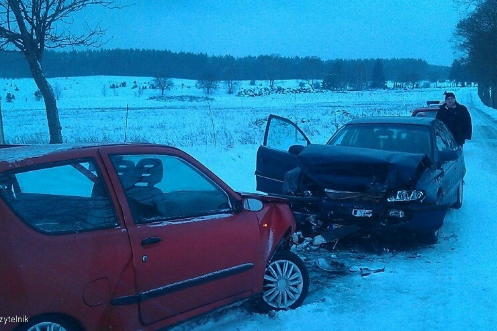 Czołowe zderzenie - Stępień - Drzonowo