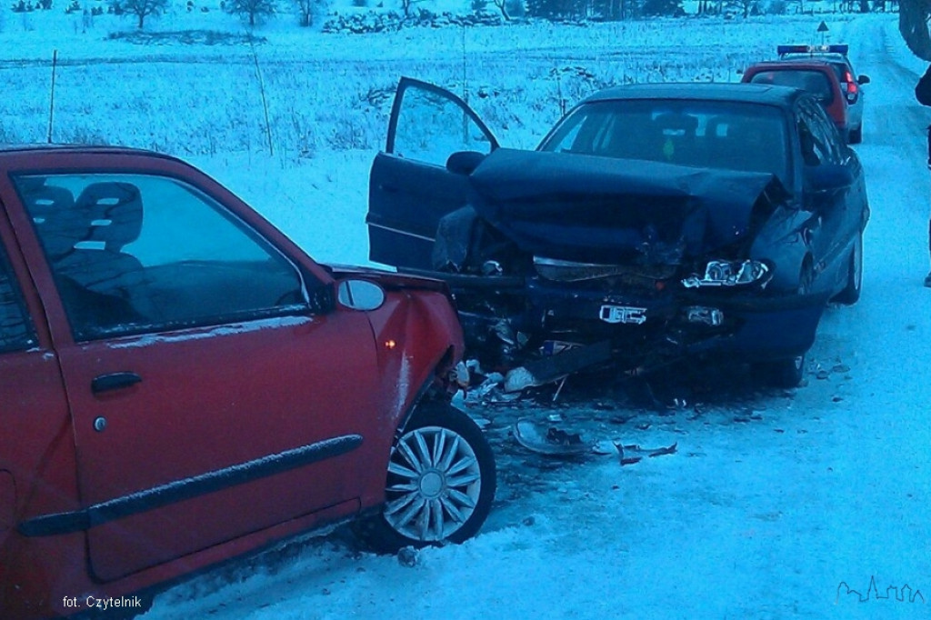 Czołowe zderzenie - Stępień - Drzonowo