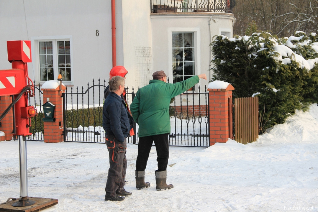 Pożar sadzy w kominie w Bugnie