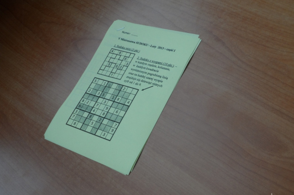 V Mistrzostwa Sudoku