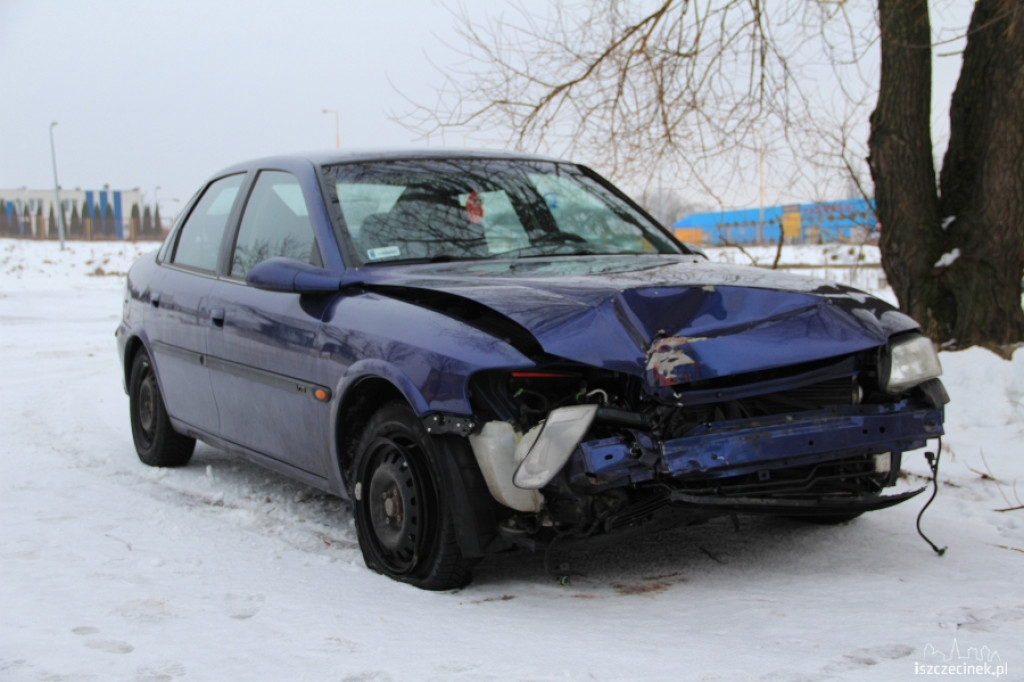 Kolizja z lampą na Waryńskiego