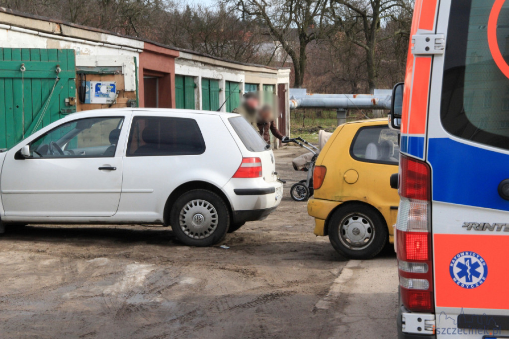 Wypadek przy garażach
