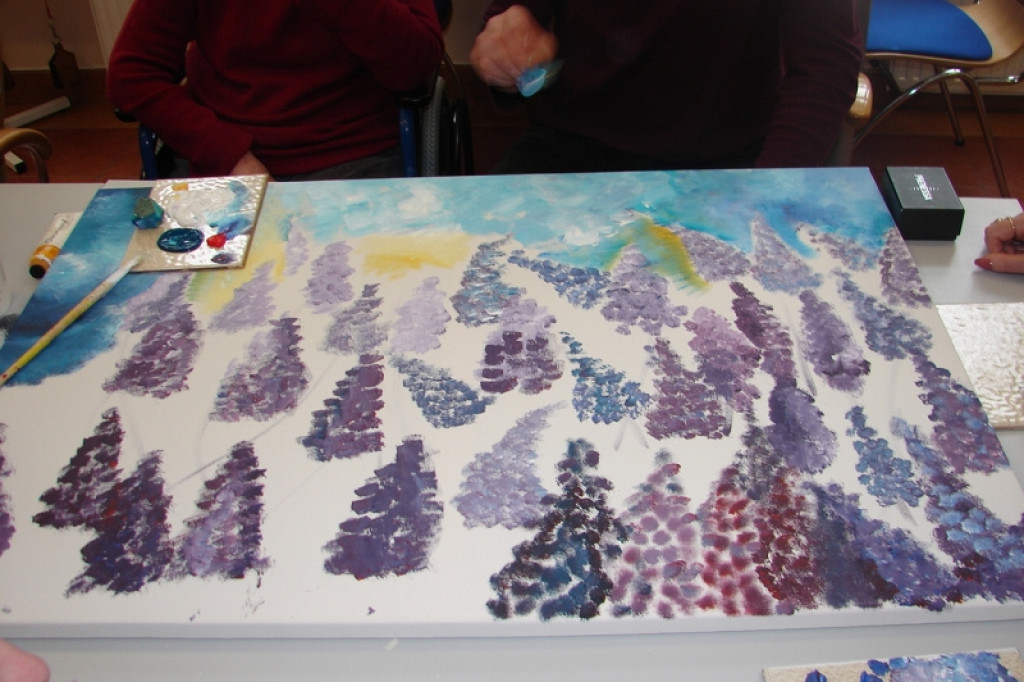 Wystawa prac pacjentów w Centrum SM w Bornem Sulinowie