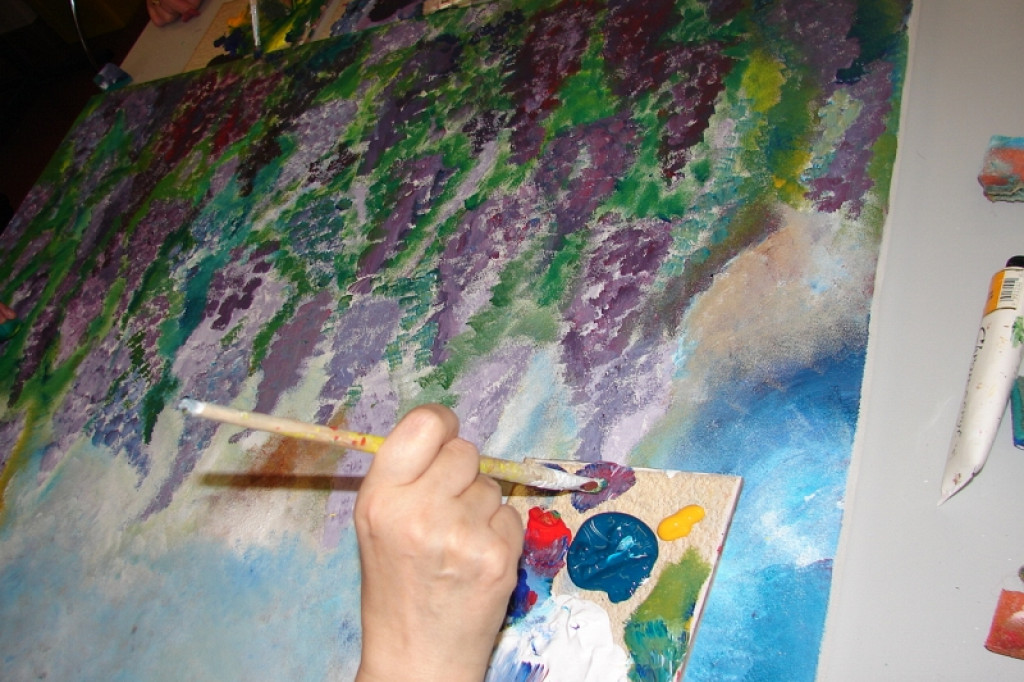 Wystawa prac pacjentów w Centrum SM w Bornem Sulinowie