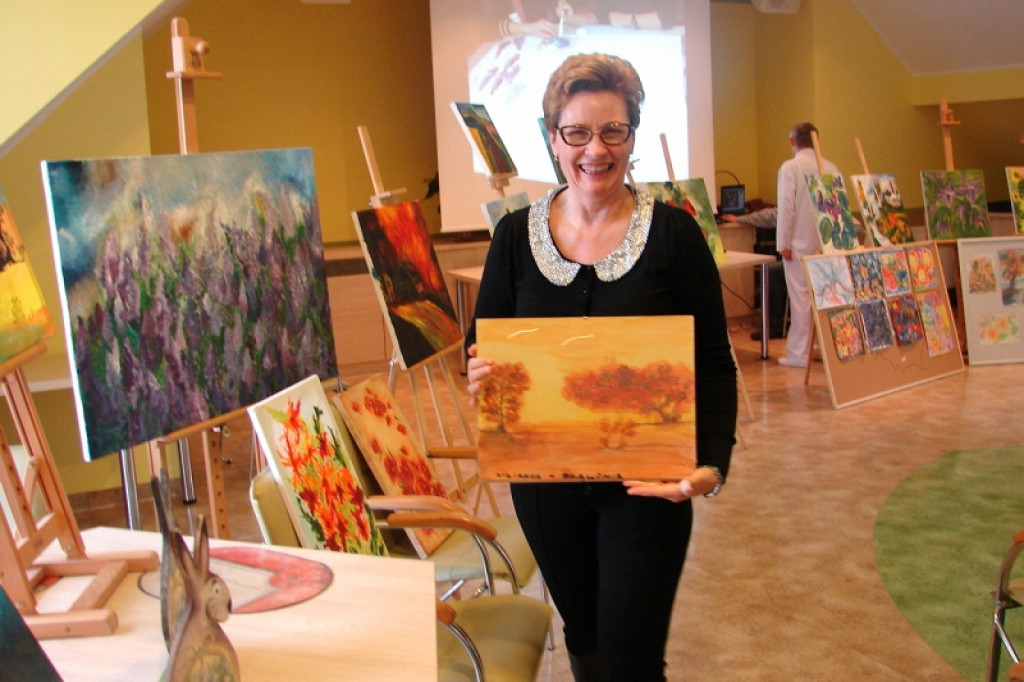 Wystawa prac pacjentów w Centrum SM w Bornem Sulinowie