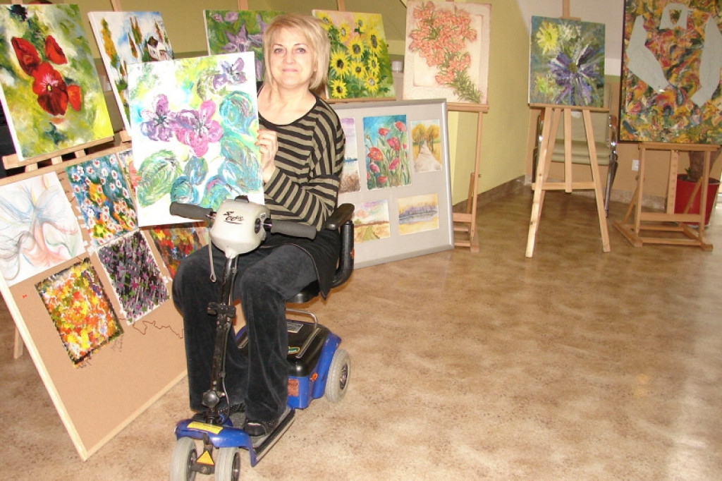 Wystawa prac pacjentów w Centrum SM w Bornem Sulinowie