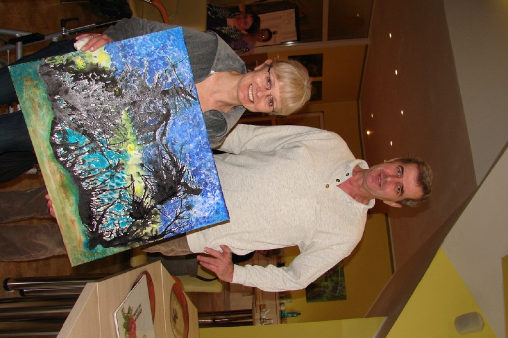 Wystawa prac pacjentów w Centrum SM w Bornem Sulinowie