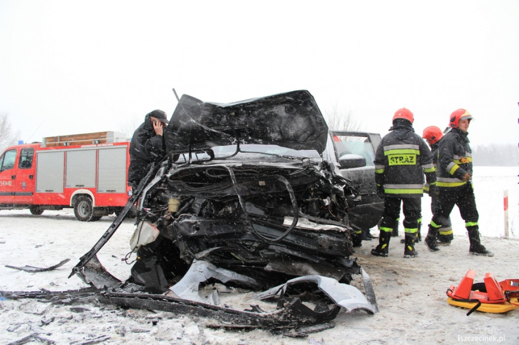 Czołowe zderzenie Marcelin - Gwda