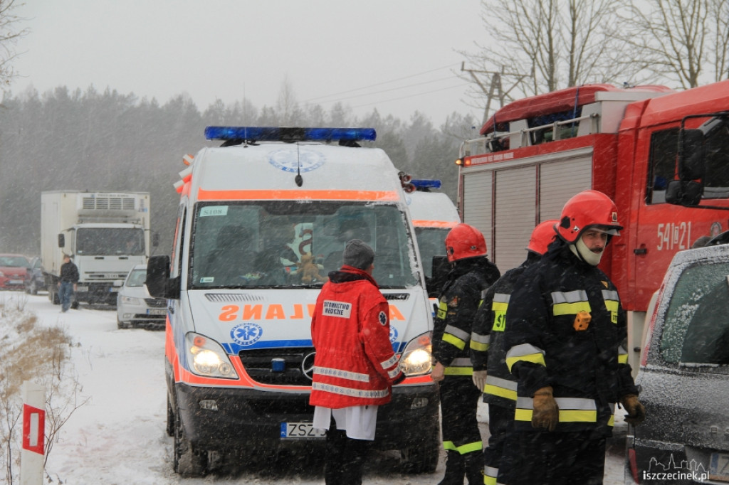 Czołowe zderzenie Marcelin - Gwda