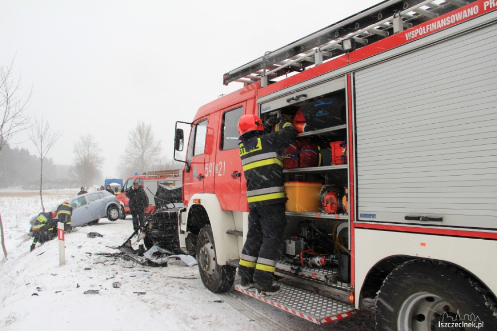 Czołowe zderzenie Marcelin - Gwda