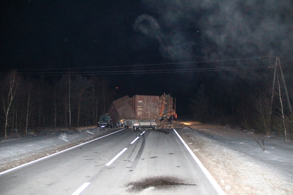 Zderzenie 4 samochodów pod Szczecinkiem