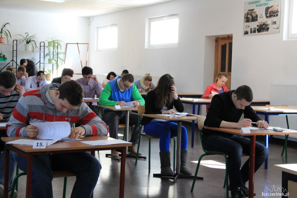 Próbne matury w ZS nr 6 w Szczecinku