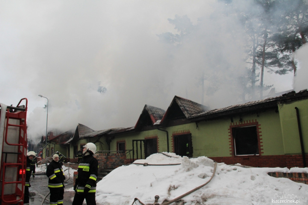 Pożar centrum handlowego w Bornem Sulinowie