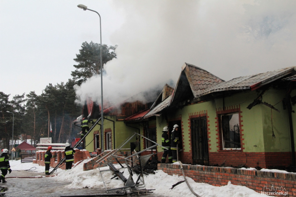 Pożar centrum handlowego w Bornem Sulinowie