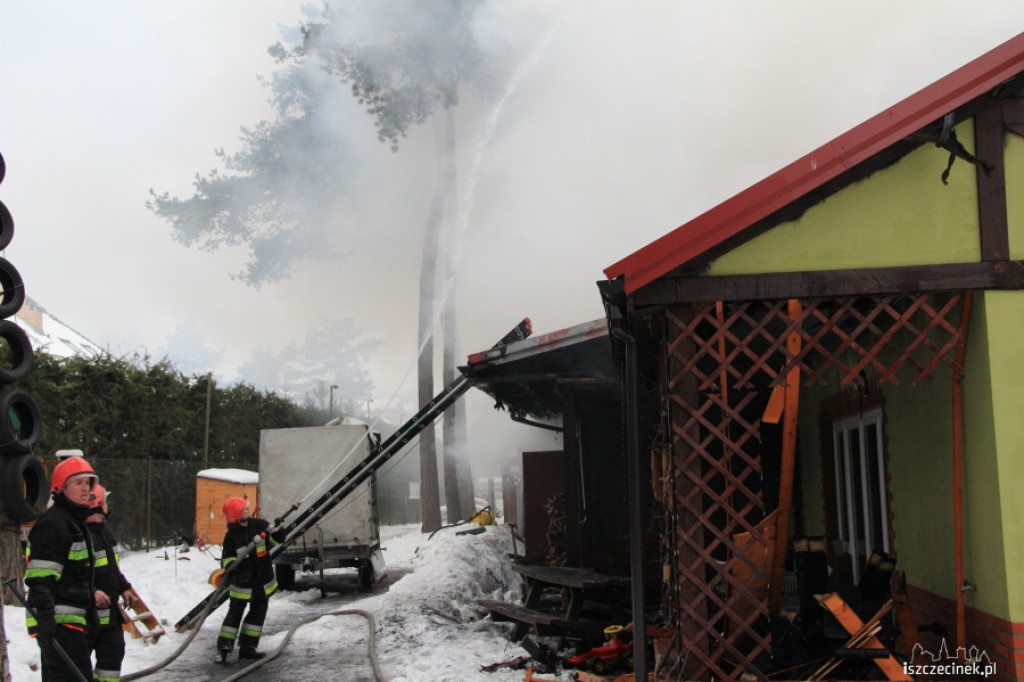 Pożar centrum handlowego w Bornem Sulinowie