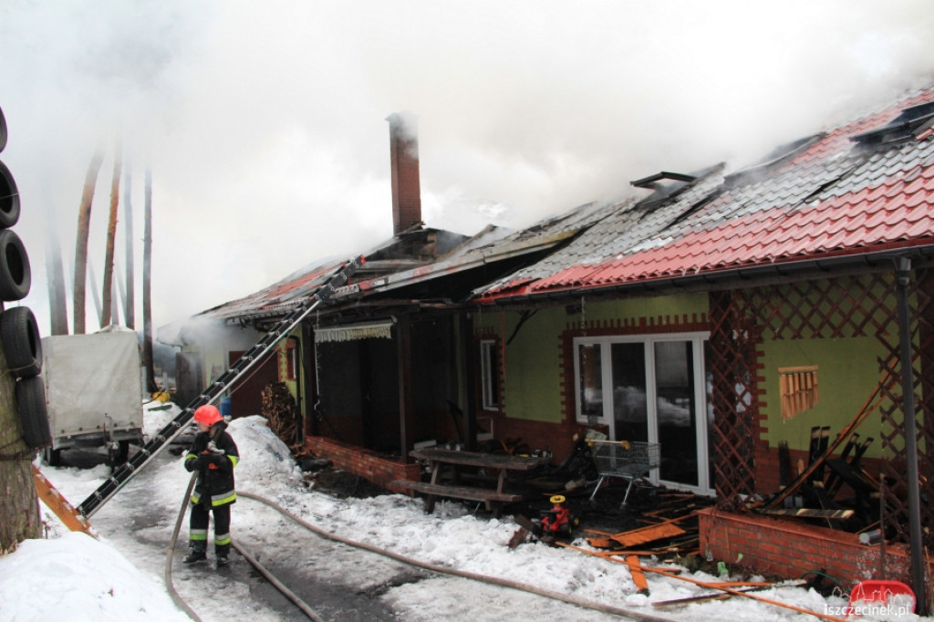 Pożar centrum handlowego w Bornem Sulinowie