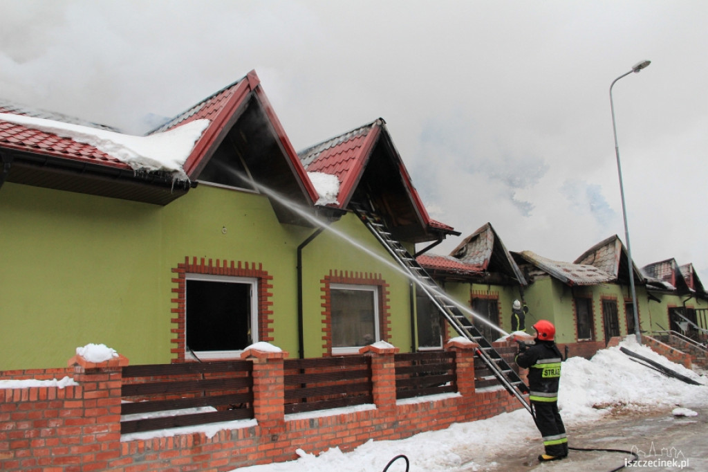 Pożar centrum handlowego w Bornem Sulinowie