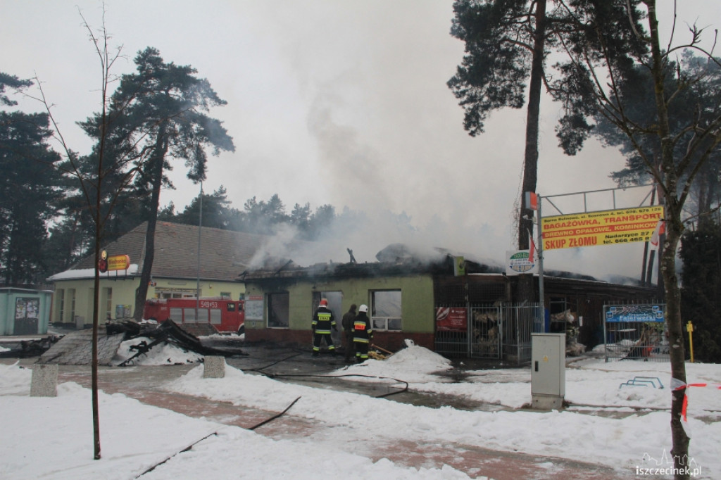 Pożar centrum handlowego w Bornem Sulinowie