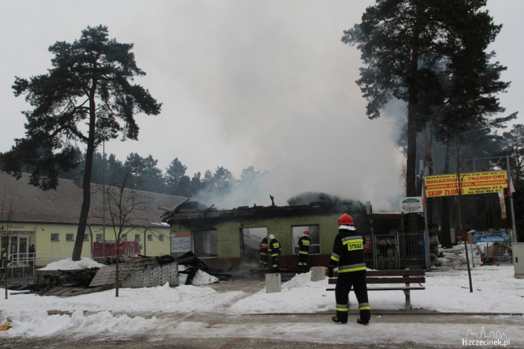 Pożar centrum handlowego w Bornem Sulinowie