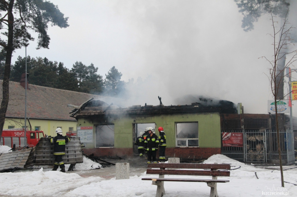 Pożar centrum handlowego w Bornem Sulinowie
