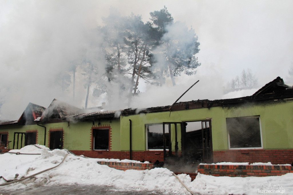 Pożar centrum handlowego w Bornem Sulinowie