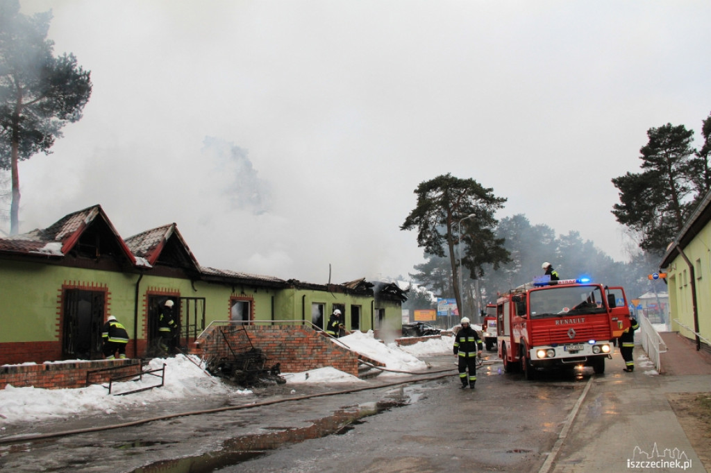 Pożar centrum handlowego w Bornem Sulinowie