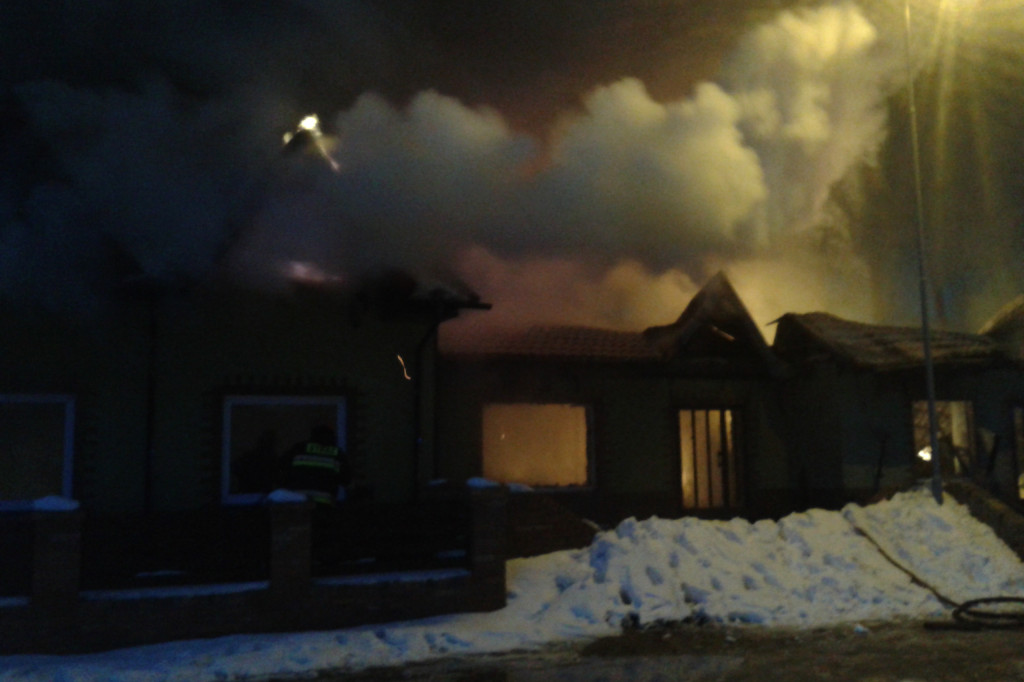 Pożar centrum handlowego w Bornem Sulinowie