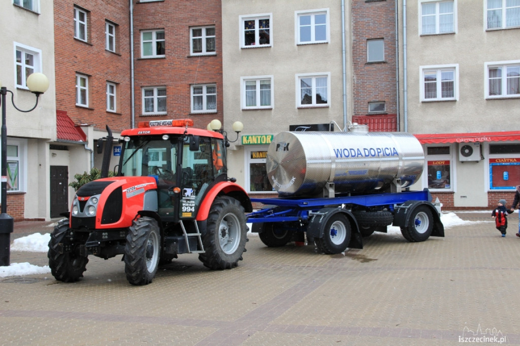 Awaria na placu Wolności w Szczecinku