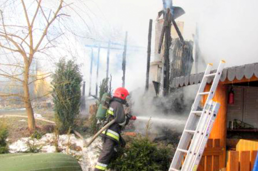 Spaliły się domki letniskowe w Orawce