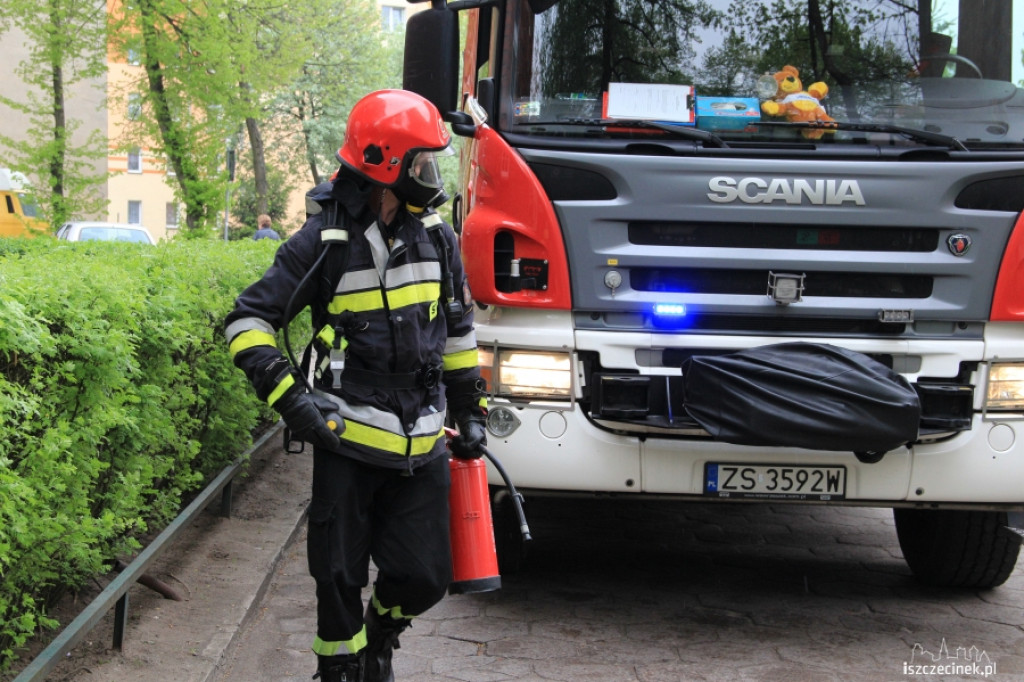 Zadymienie mieszkania na Kościuszki