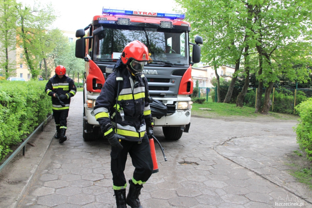 Zadymienie mieszkania na Kościuszki