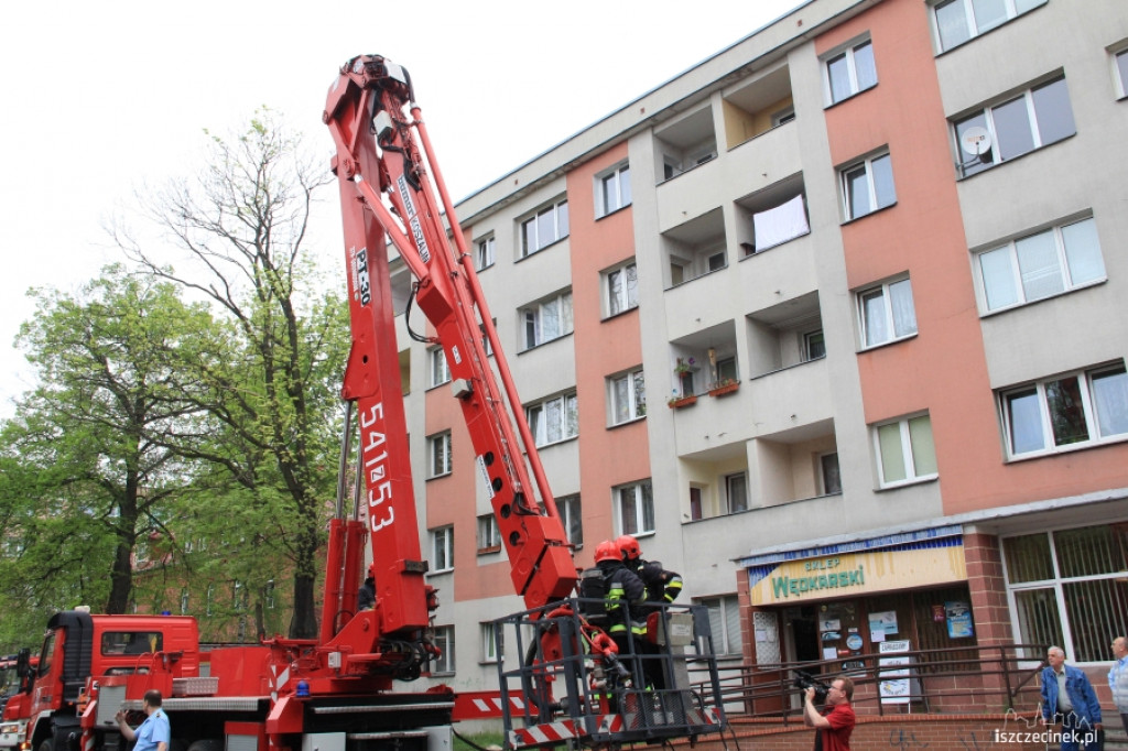 Zadymienie mieszkania na Kościuszki