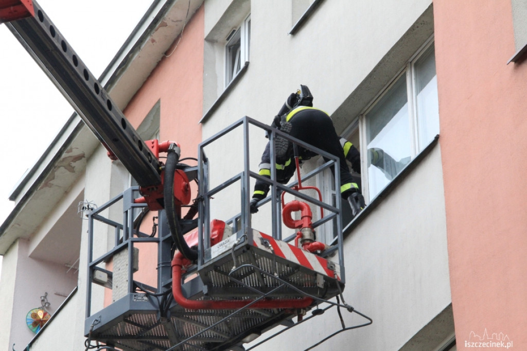 Zadymienie mieszkania na Kościuszki