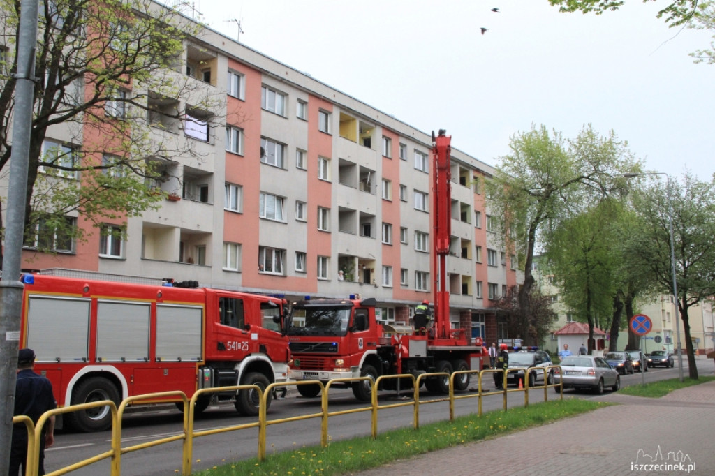 Zadymienie mieszkania na Kościuszki