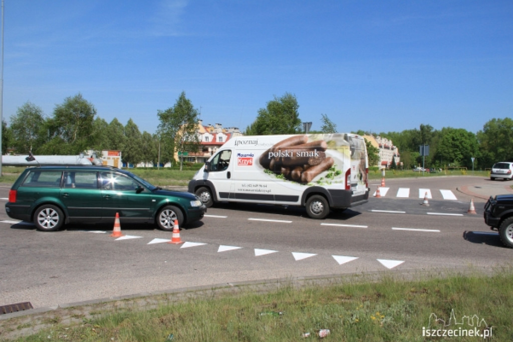 Malują linie na jezdni. Kierowcy się denerwują