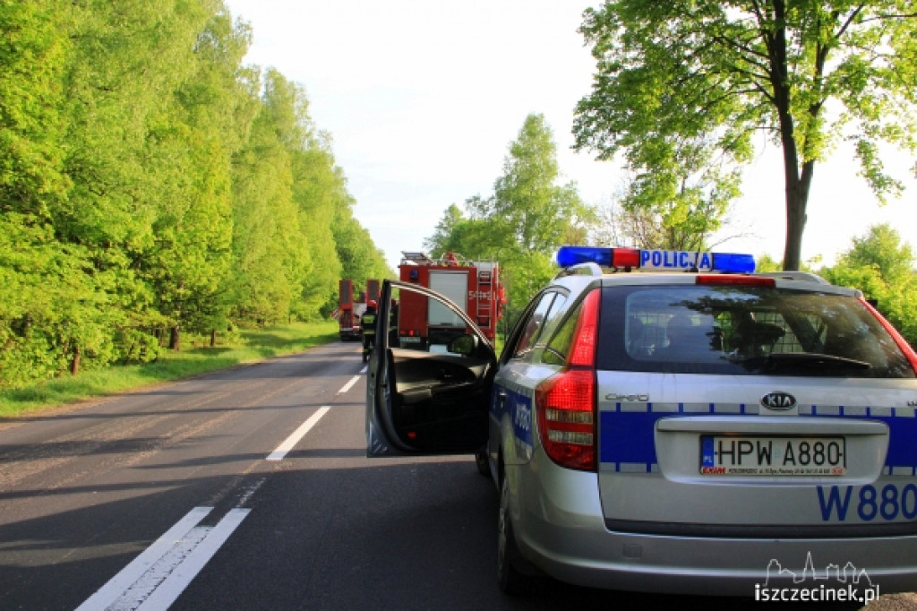 Czołowe zderzenie na dk 11