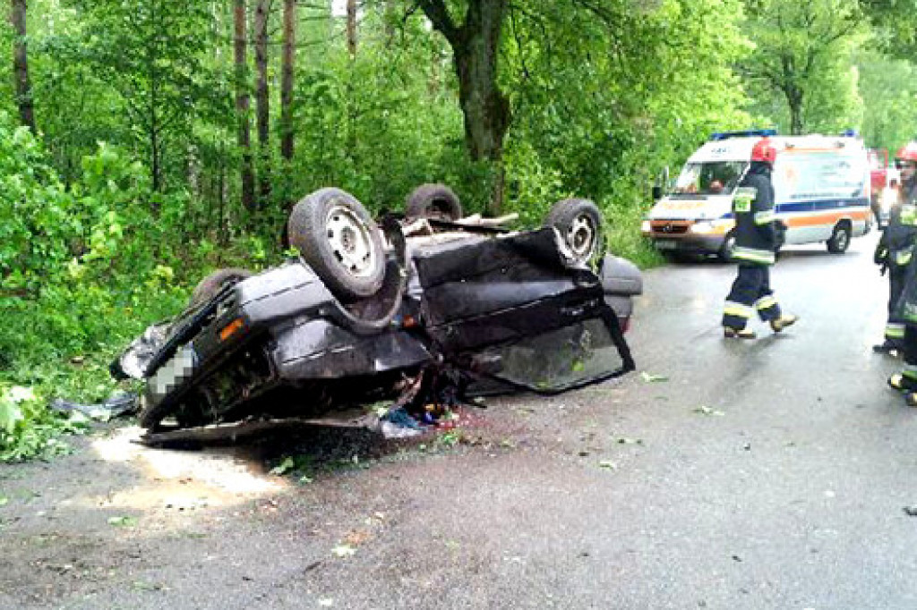 Śmiertelny wypadek drogowy w gm. Grzmiąca