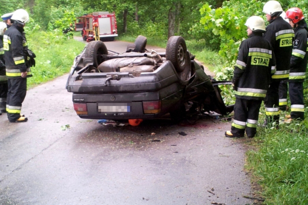 Śmiertelny wypadek drogowy w gm. Grzmiąca