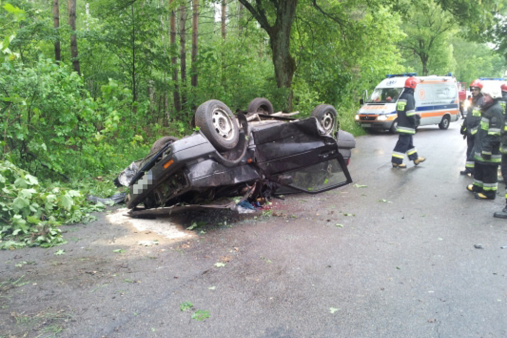 Śmiertelny wypadek drogowy w gm. Grzmiąca