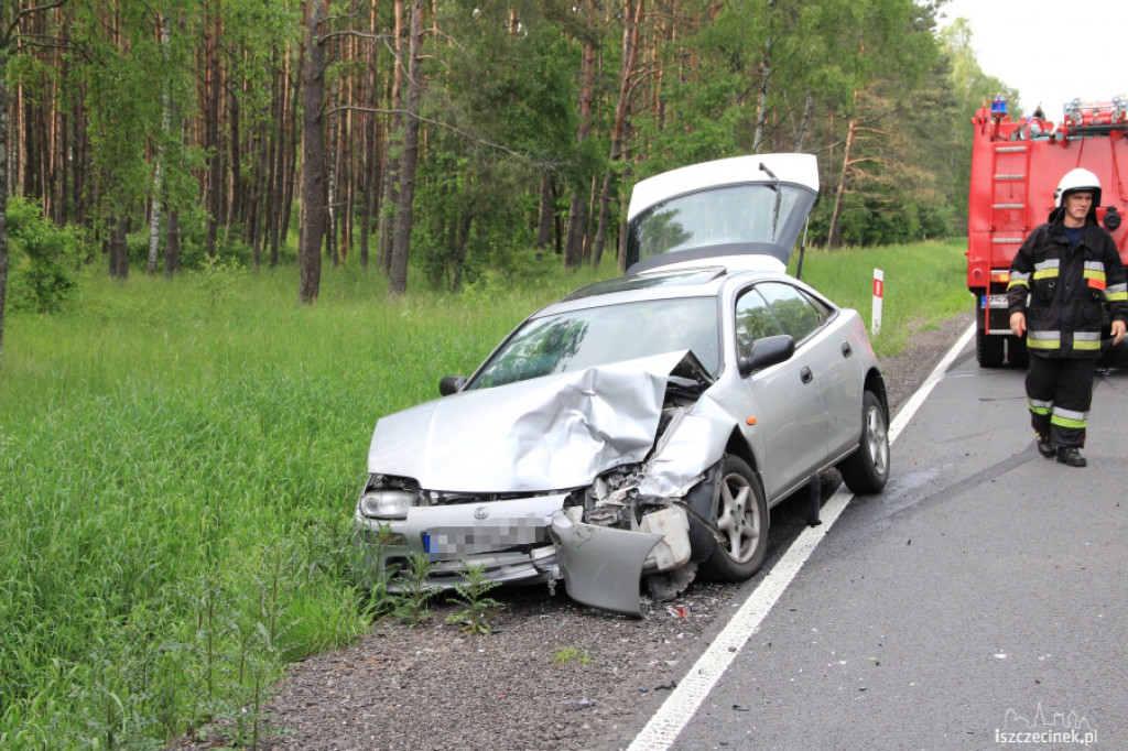 Wypadek pomiędzy Gwdą a Drzonowem