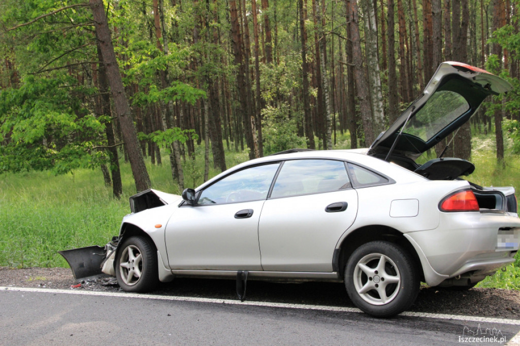 Wypadek pomiędzy Gwdą a Drzonowem