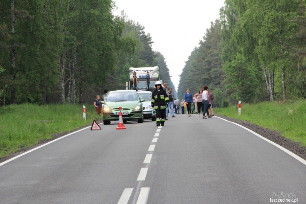 Wypadek pomiędzy Gwdą a Drzonowem