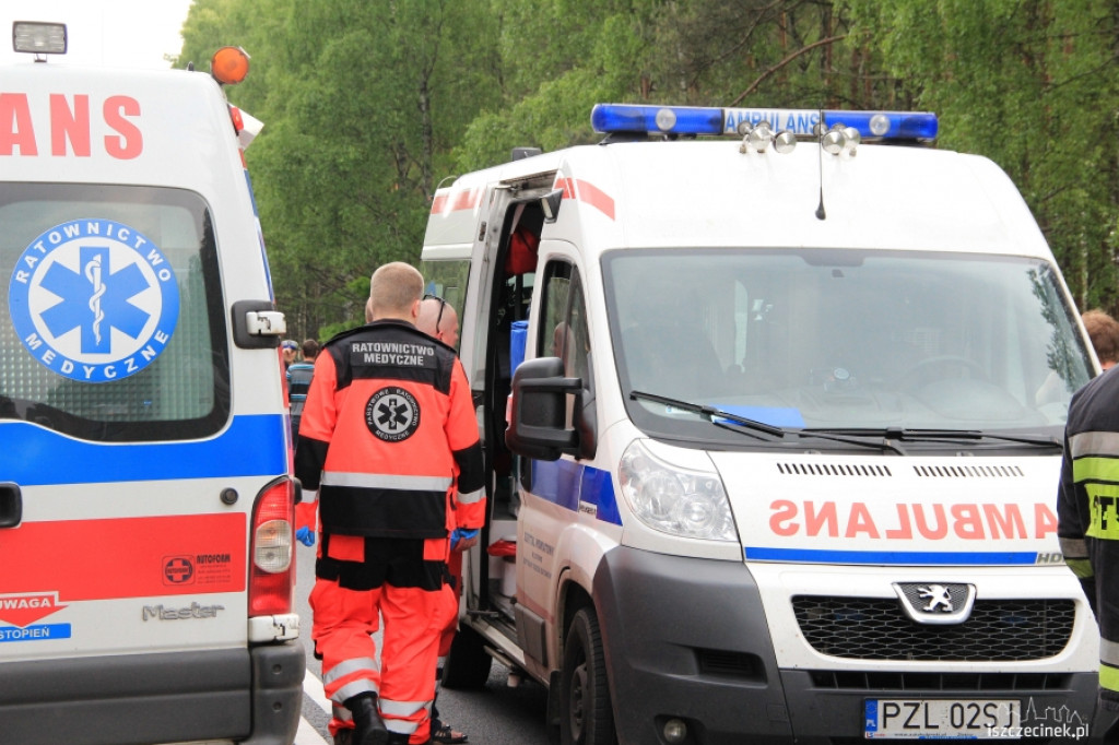 Wypadek pomiędzy Gwdą a Drzonowem