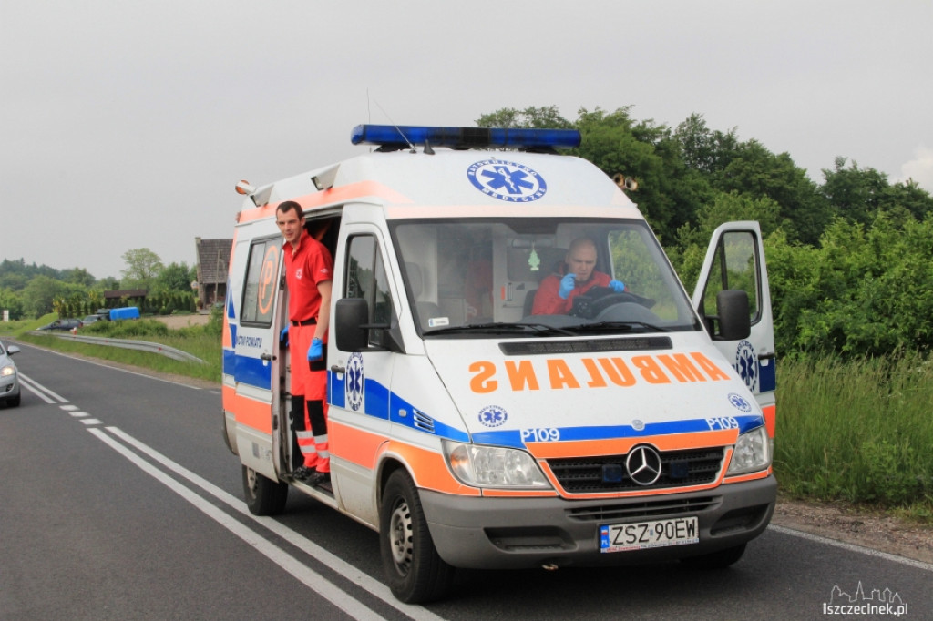 Czołowe zderzenie koło Bacówki.